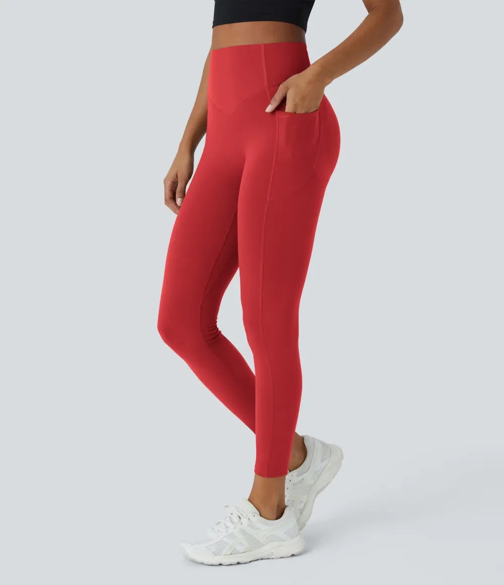  SoCinched High Waisted Scrunch Butt Lifting Tummy Control Side Pocket Shaping Training UltraSculpt Leggings - Stretchy Fit for Women, For Gym & Summer Workouts #Summer