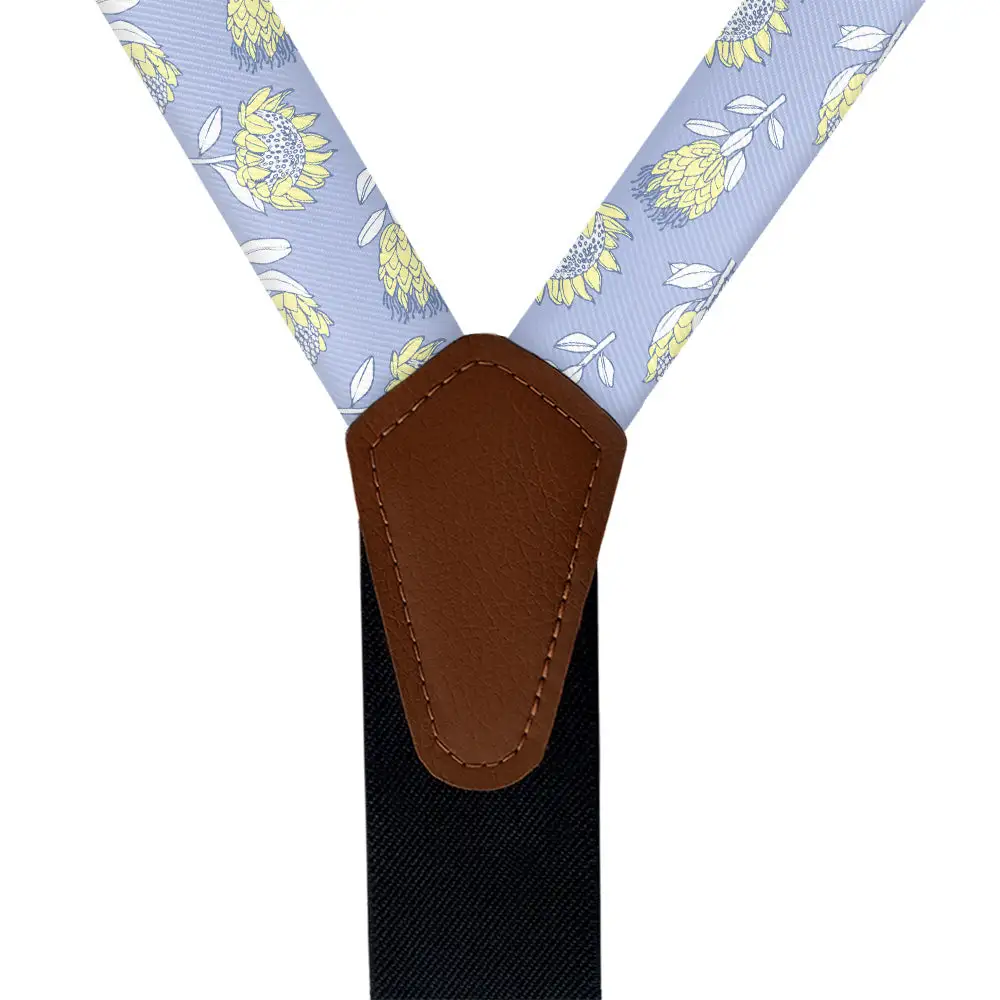 Protea Floral Pattern Suspenders