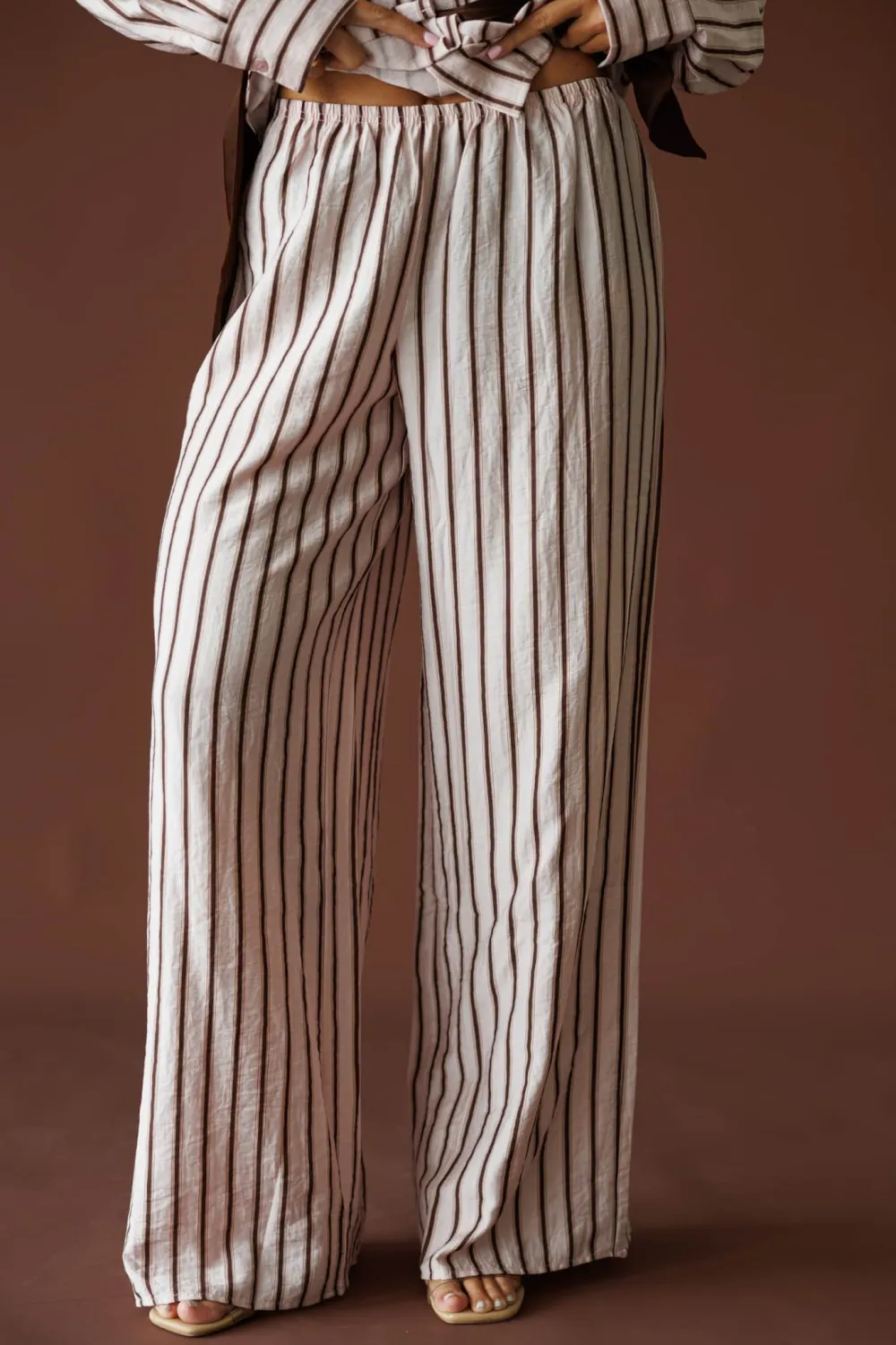 Striped Relaxed Modern Easy-Wear Pants