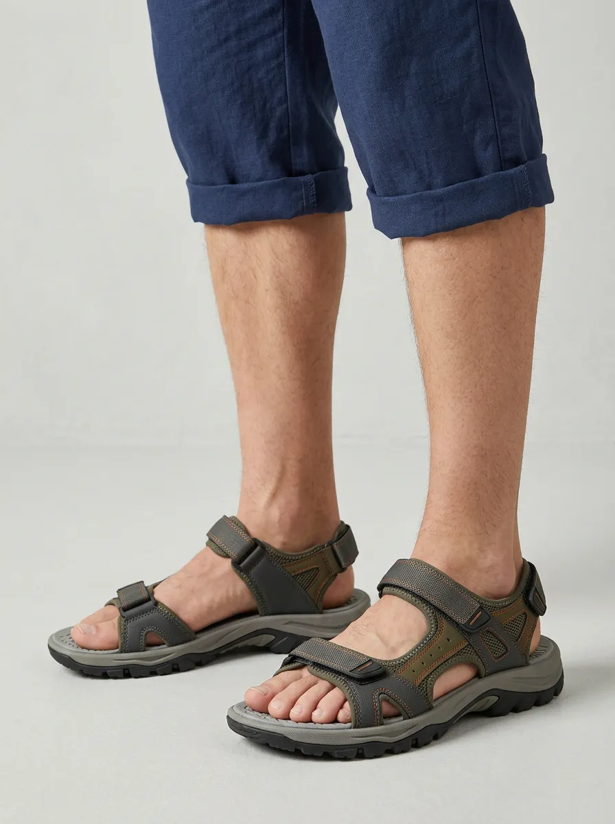 Men's Outdoor Hiking Sport Adjustable Strap Sandals