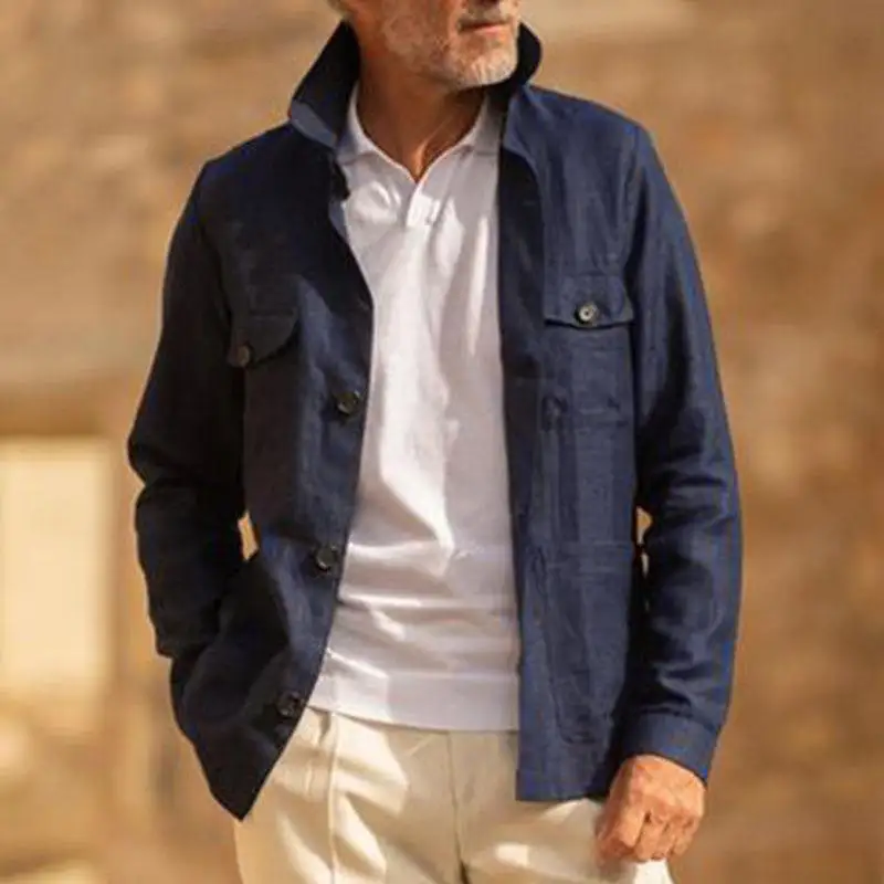 Linen Button Jacket
