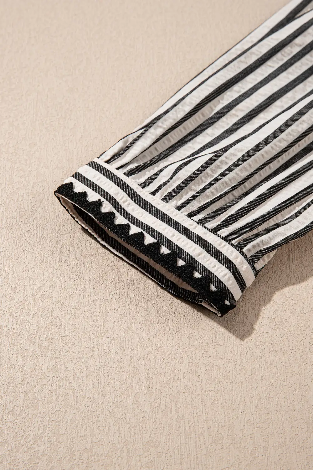 Striped Half Button Dress Casual
