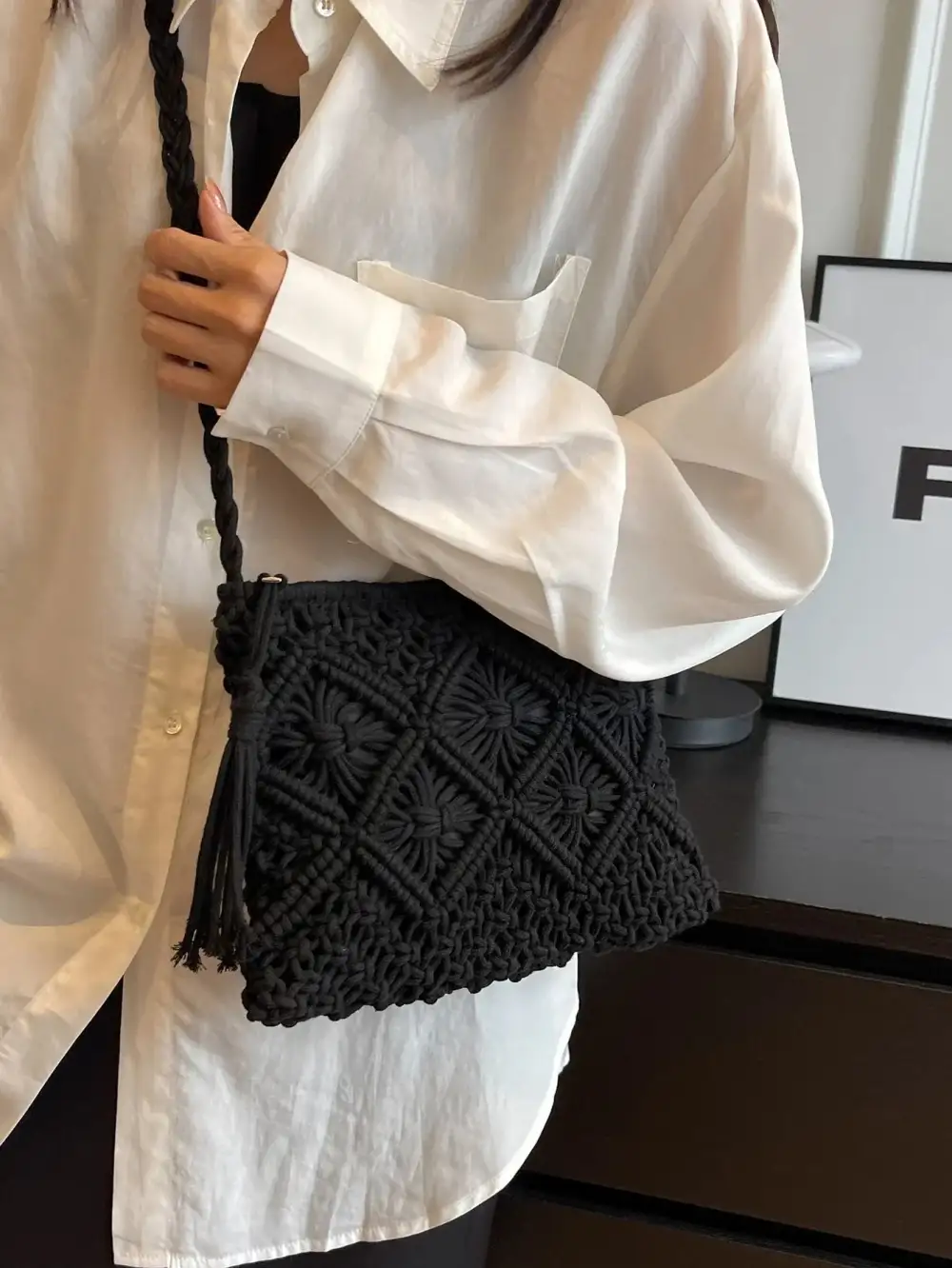 Fabric Minimal Everyday Shoulder Bag