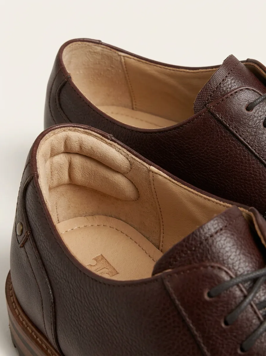 Men's Classic Plain-Toe Derby Dress Shoes