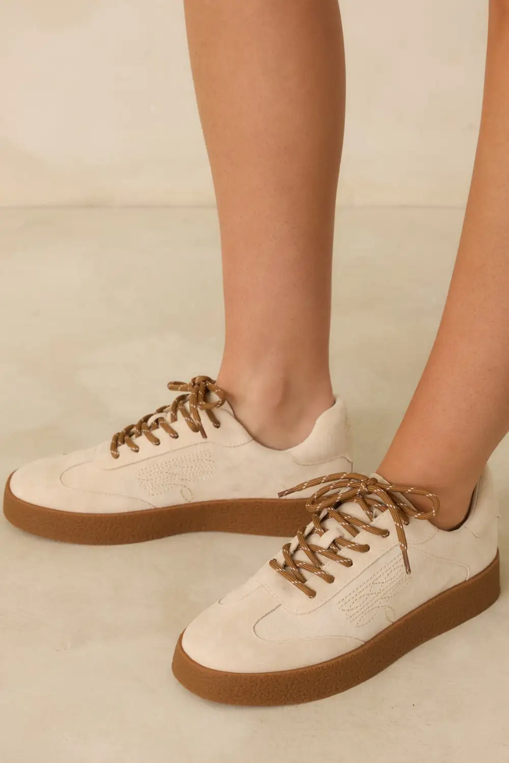 Suede Lace Up Sneakers
