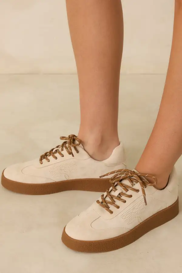 Suede Lace Up Sneakers