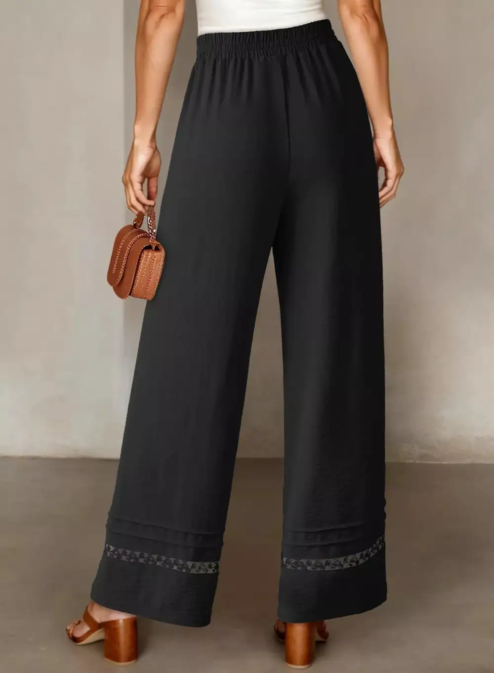 Everyday Casual Wide Leg Drawstring Pants