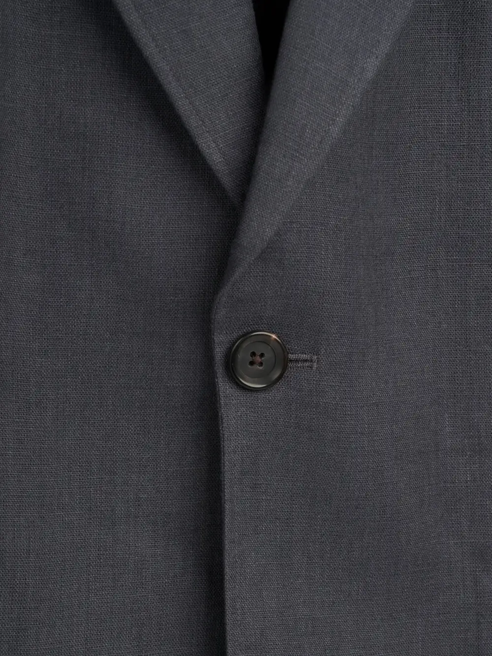 Grey Casual Style Lapel Linen Blazer