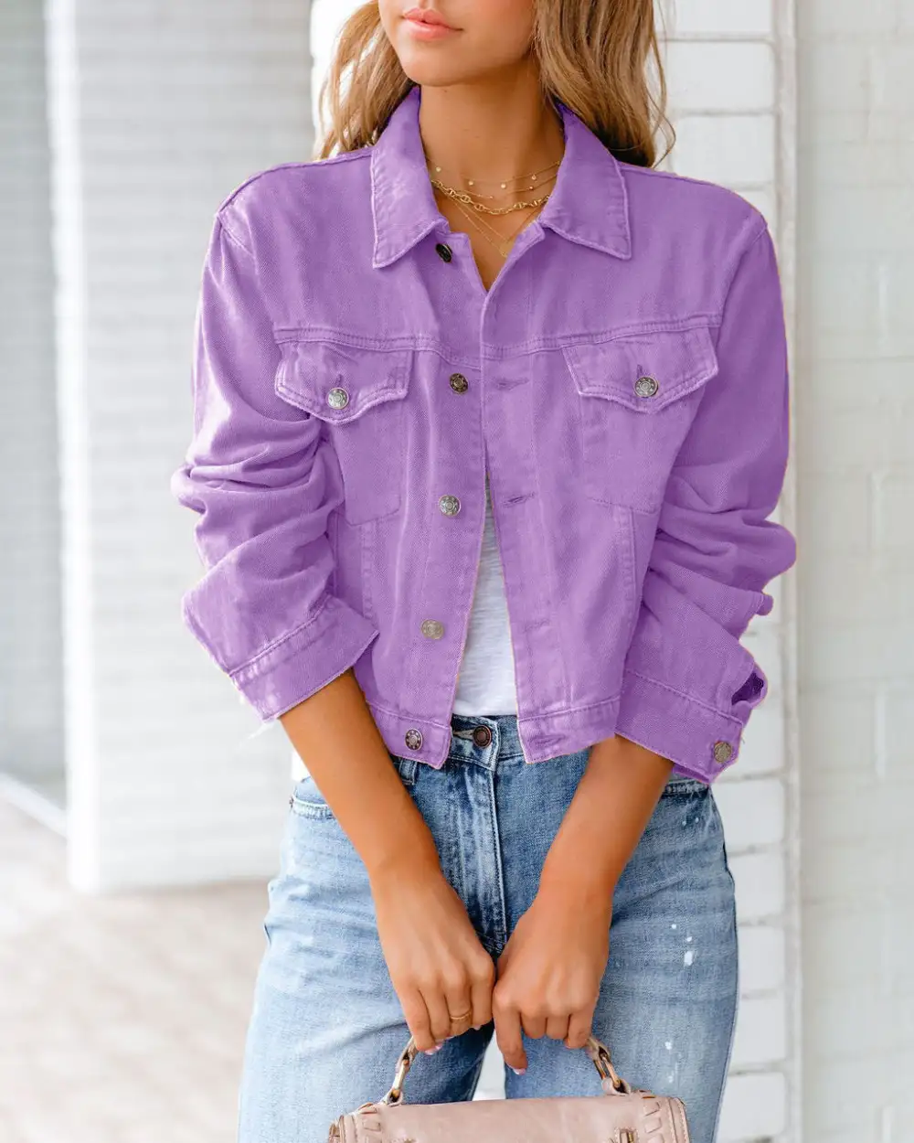 Women's Women Long Sleeve Casual Coat Denim Jacket