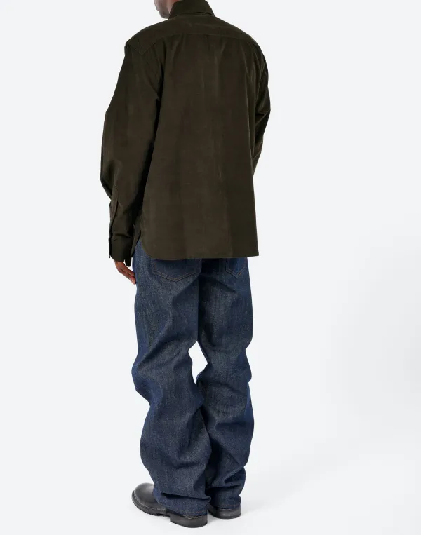 Men's Corduroy Oversized Fit Shirt
