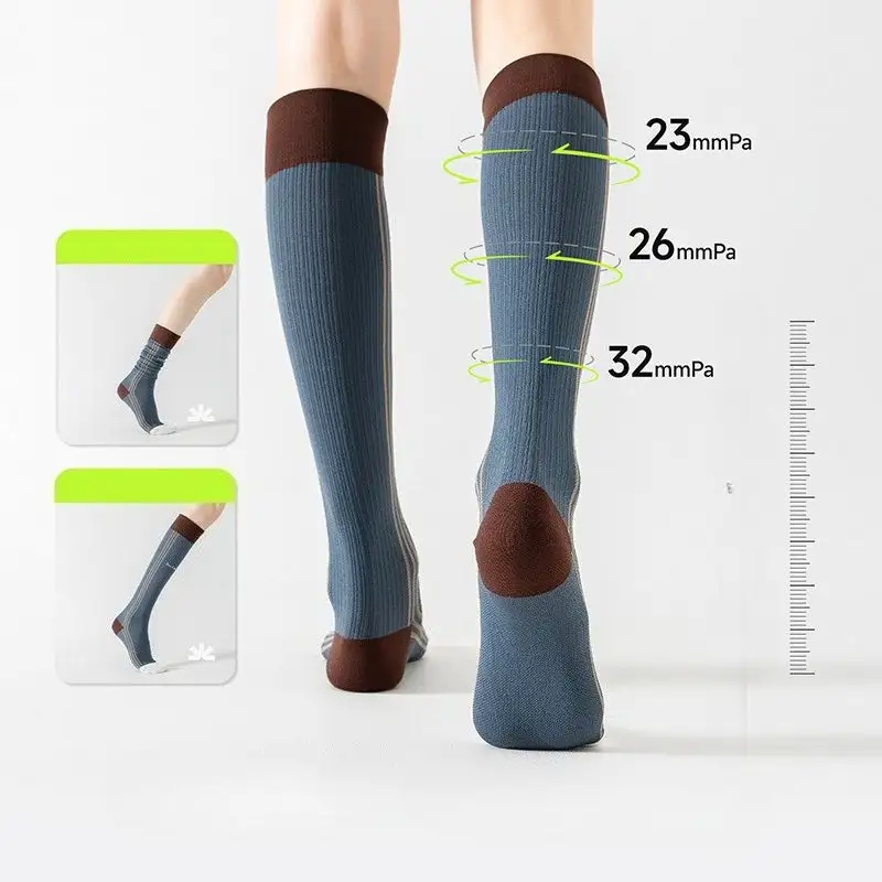 Retro Striped Athletic Knee Socks