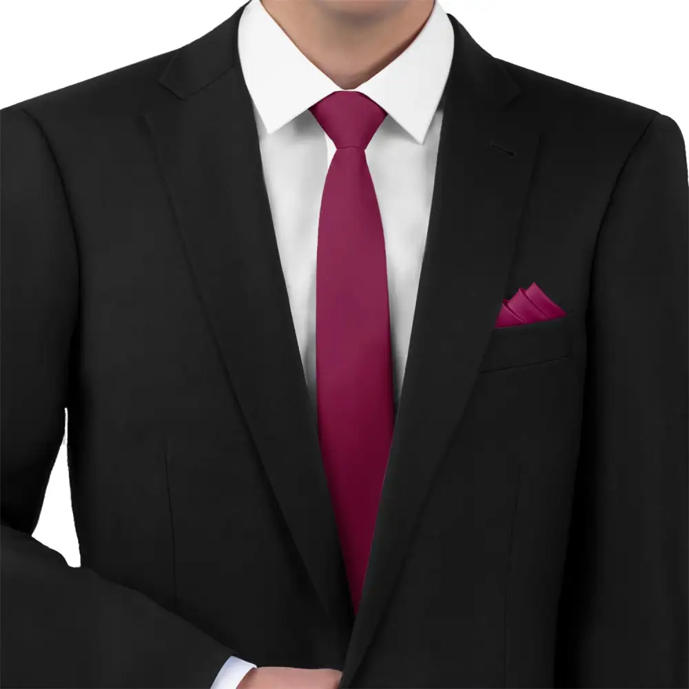 Artful Solid Pattern Necktie