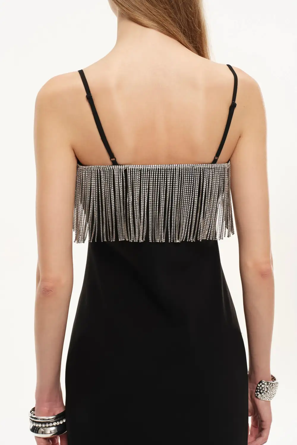 Embellished Acetate Blend Maxi Slip Dress
