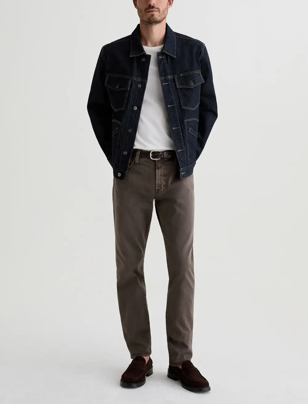 Men's Modern Slim Power Stretch Fitted Upper Block Jeans