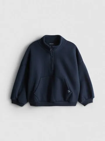 1-9yrs | Cotton Rich Funnel Neck Half-Zip Sweatshirt