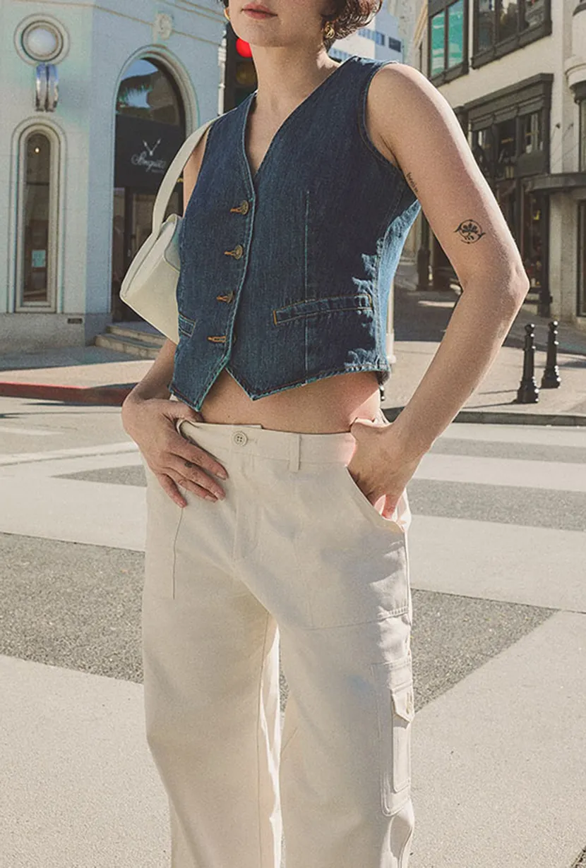 Vest - Denim
