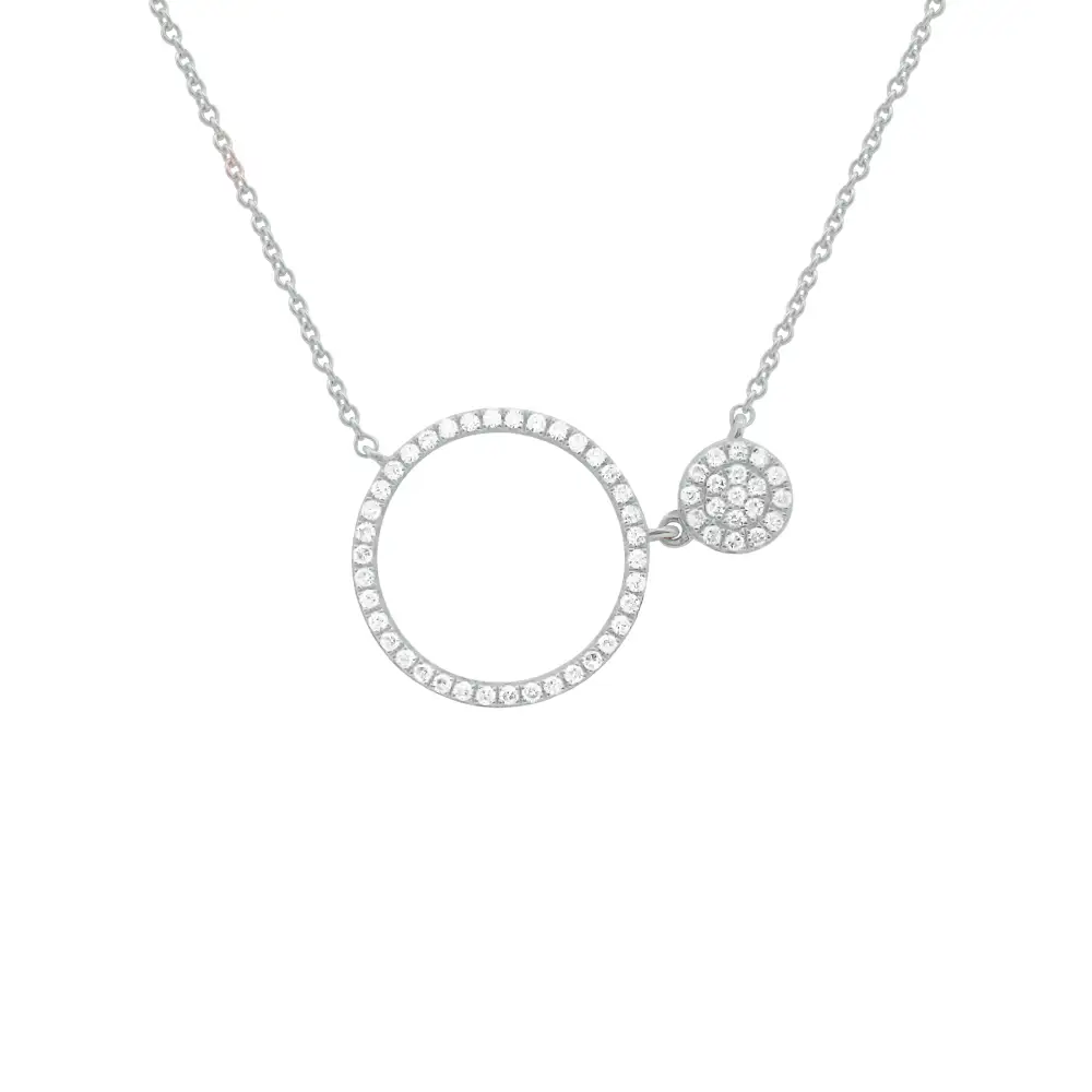 Contemporary Delicate Classic Diamond Necklace