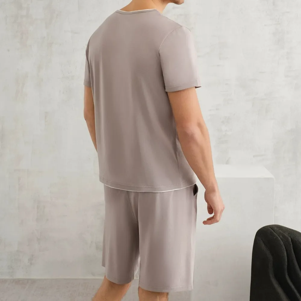 Regenerated Fiber Short Sleeve Sleepwear Set