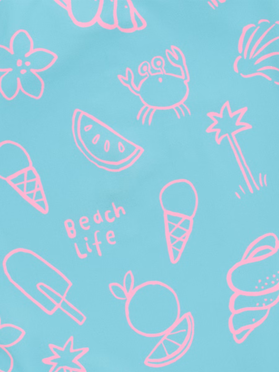 Blue Beach Design Swimsuit detail 1