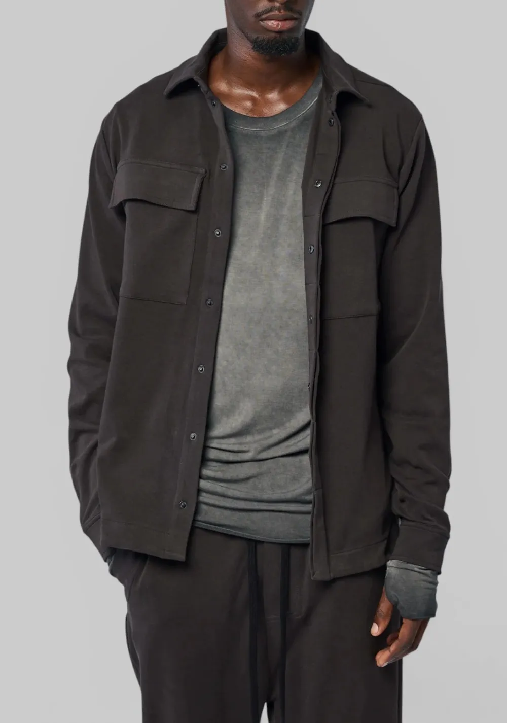 High-Collar Comfort-Fit Jacket