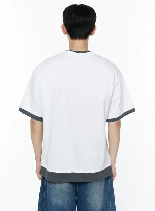 Men's Layered Oversized T-Shirt