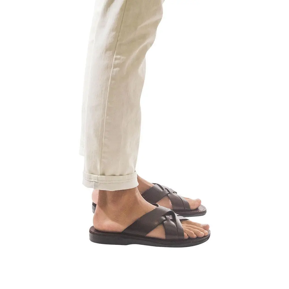 Leather Woven Strap Sandals