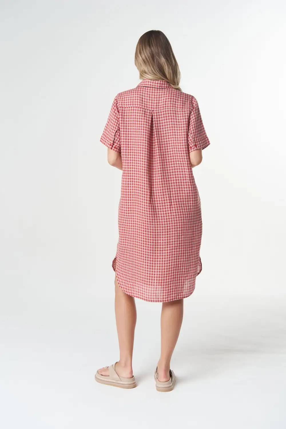 Women's Frill Short Sleeve Casual Dress