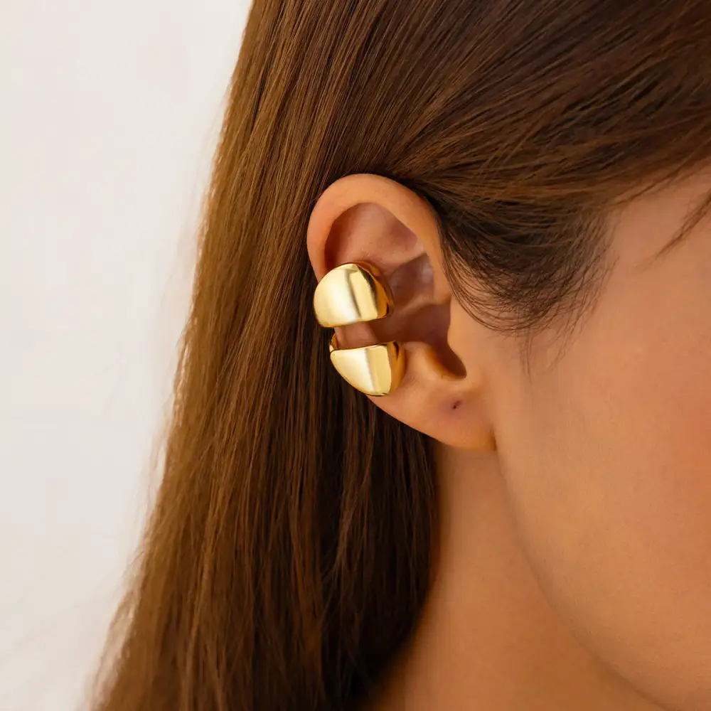 Minimalist Irregular Ear Cuff Alloy Earrings