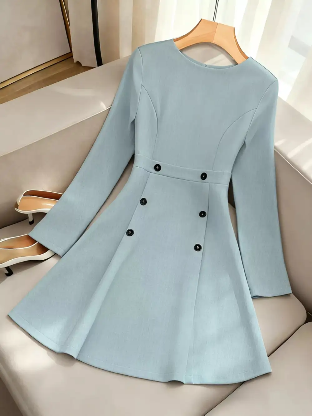 Comfort Fit Long Sleeve Dress