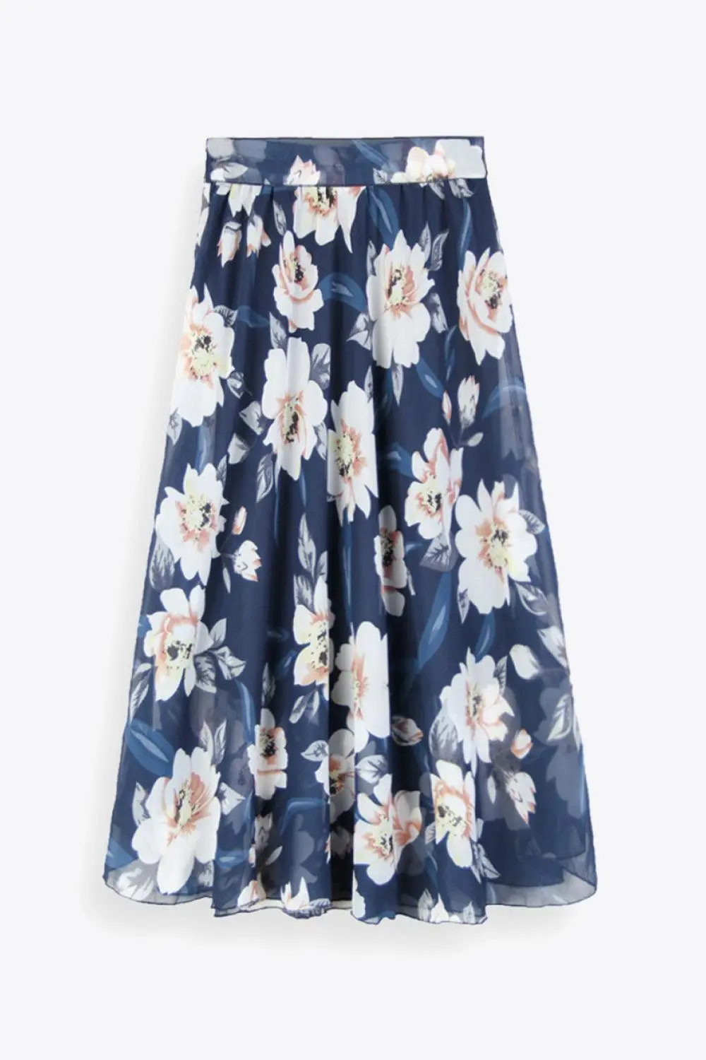 Floral Tie-Waist Skirt Maxi
