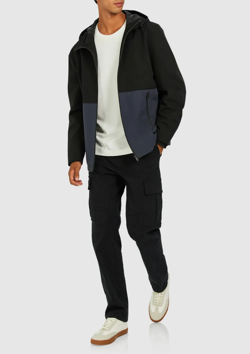 Men's Classic And Versatile CSteel Blue Jacket