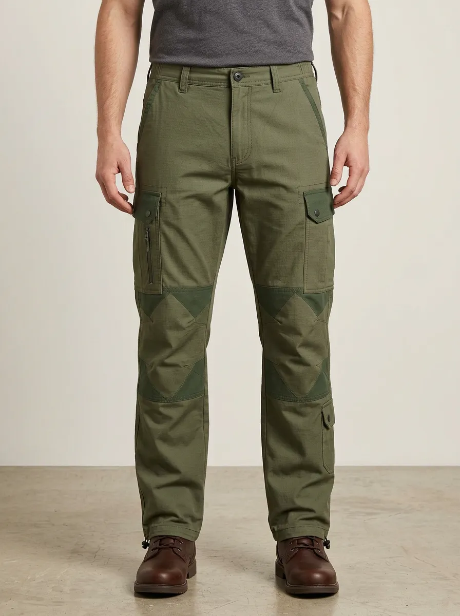Unisex Multi-Pocket Reinforced Knee Tactical Work Pants