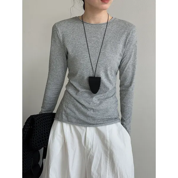 Long Sleeve Round Neck T-Shirt