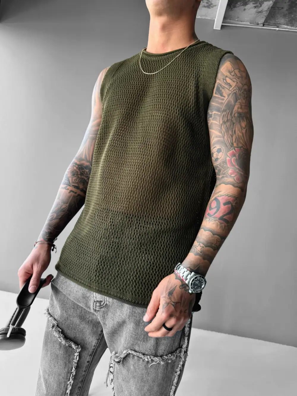 Clean Relaxed Textured Tank Top