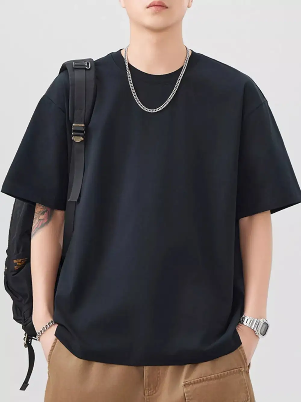 Cotton Round Neck Short Sleeve T-Shirt