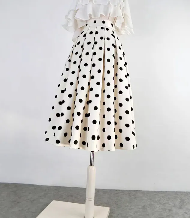Balanced Textured Everyday Casual Polyester Skirt