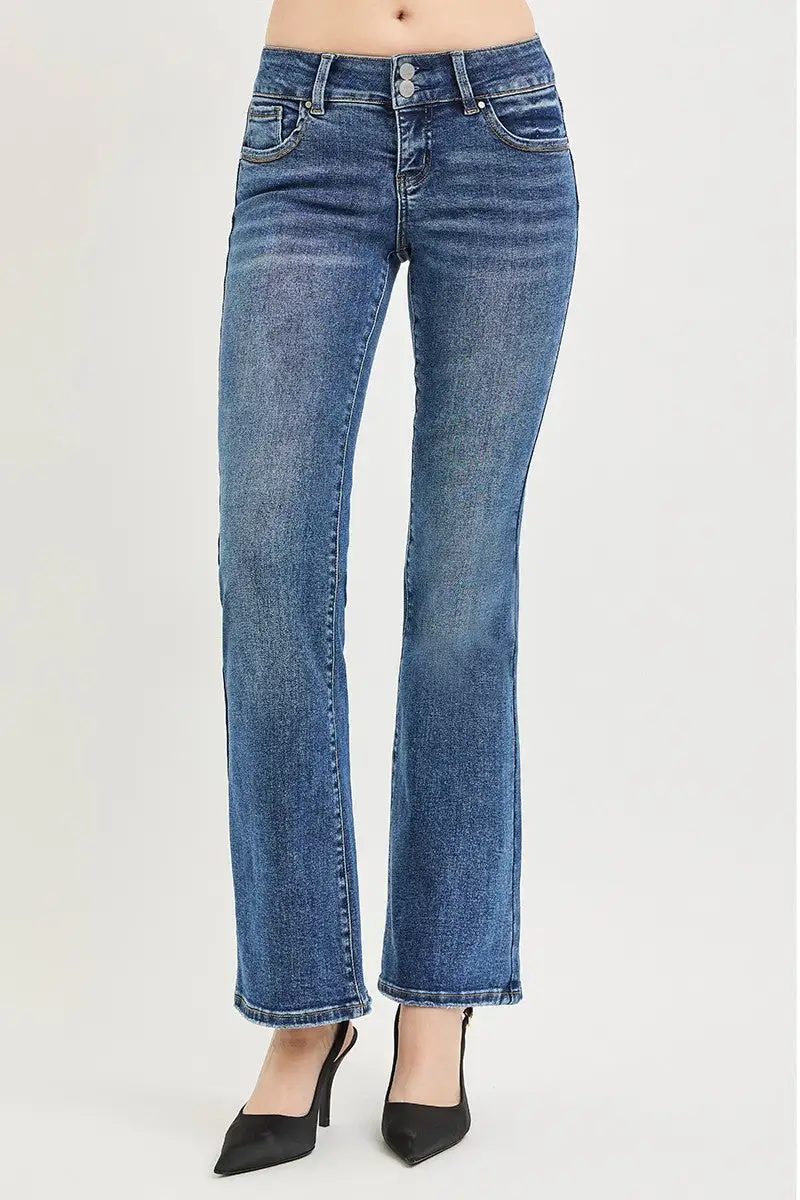 Low Rise Bootcut Jeans