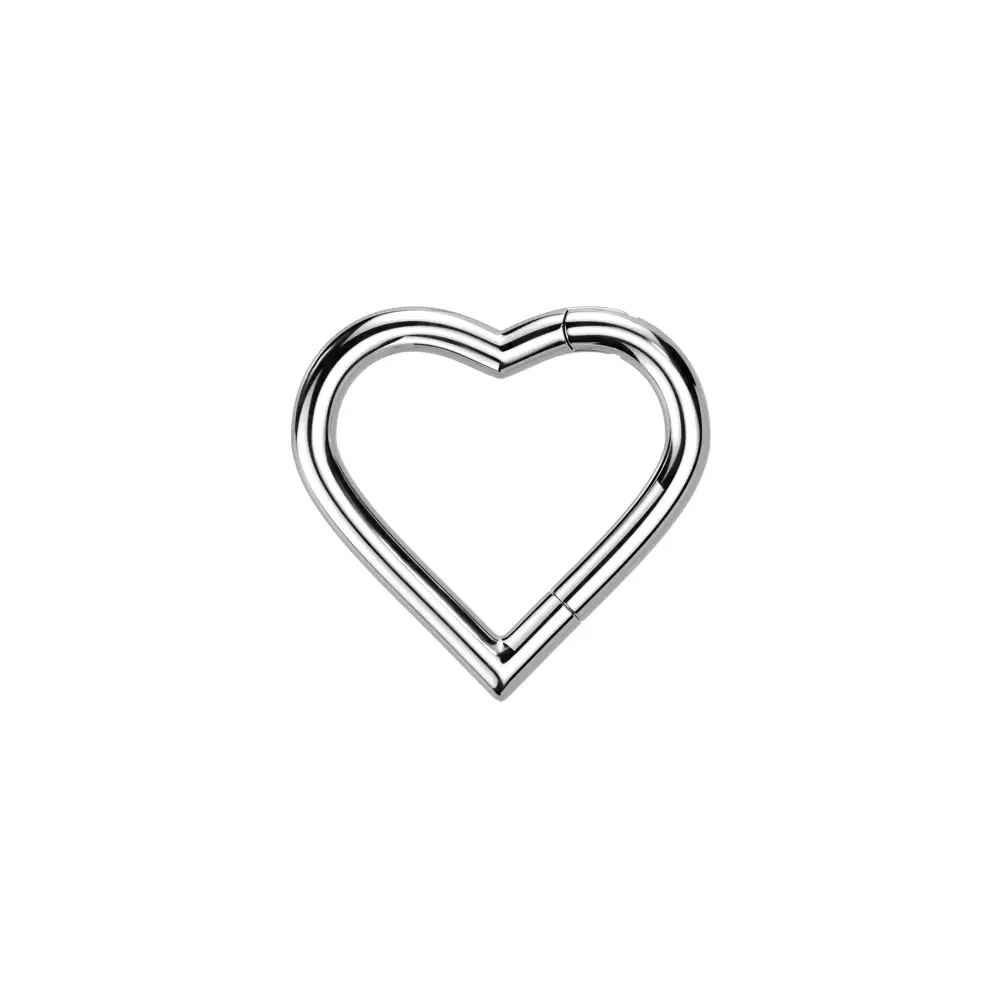 Dainty Titanium Hinged Hoop Ring