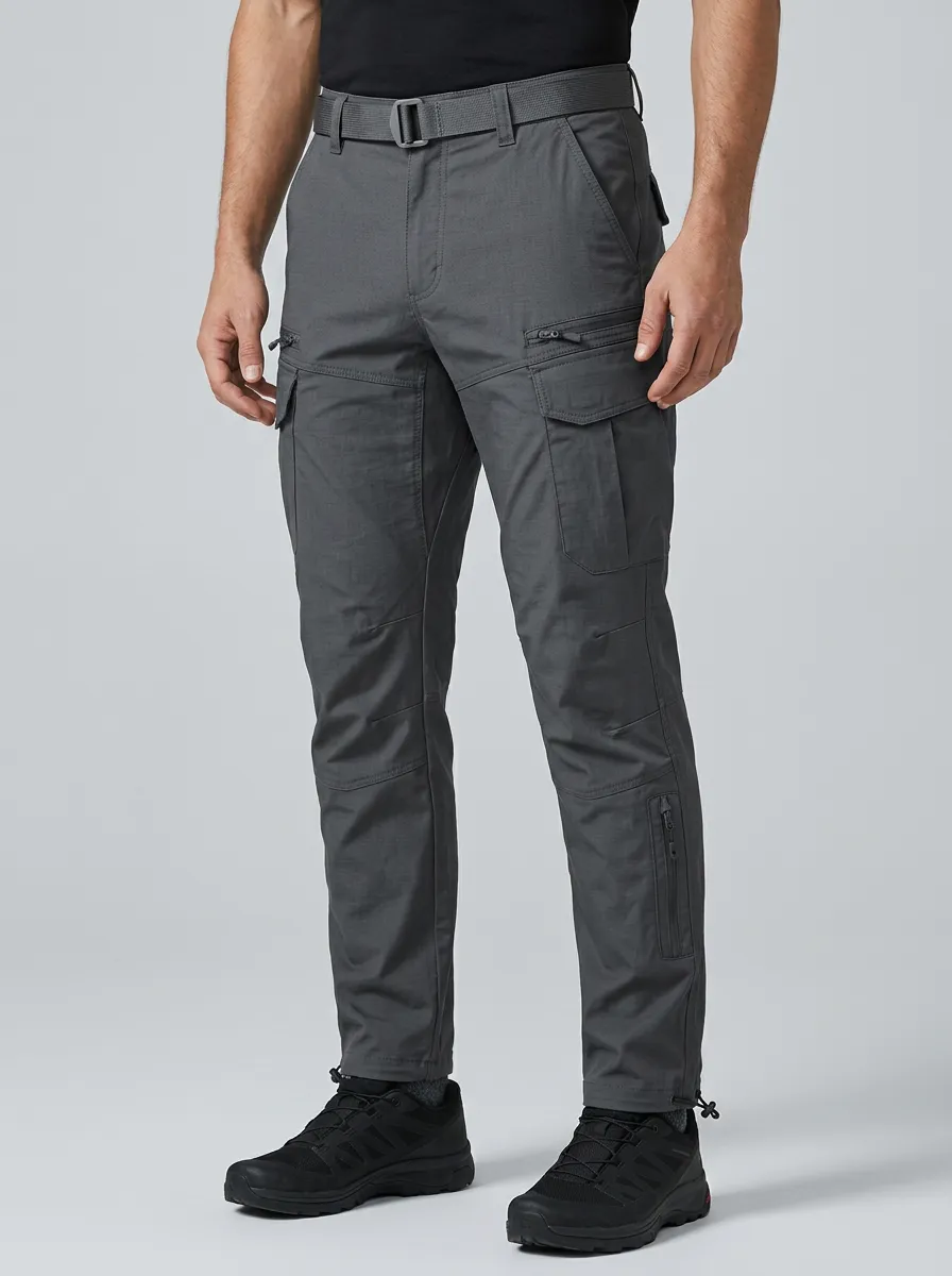 Minimal Structured Men's Multi-Pocket Waterproof Tactical Cargo Pants