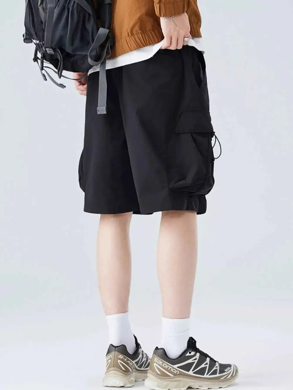 Cargo Shorts with Drawstring