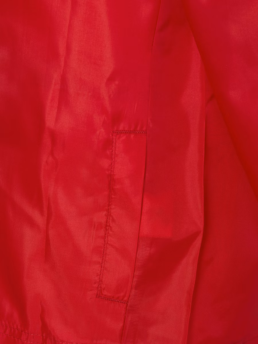 Red Shower Proof School Pac A Mac Jacket detail 3