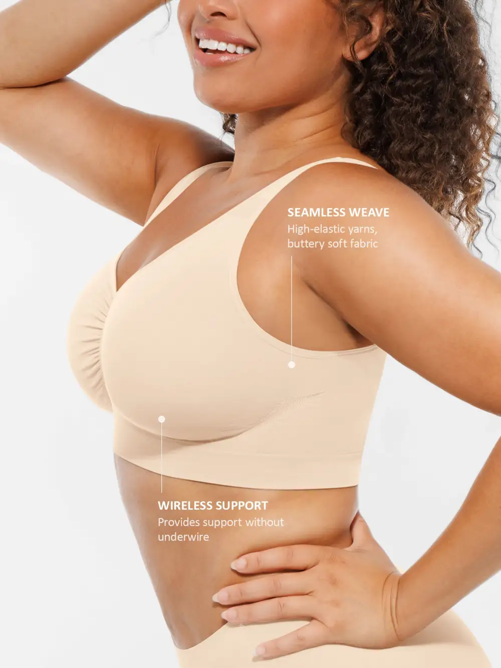 Seamless Full Coverage Support Bra