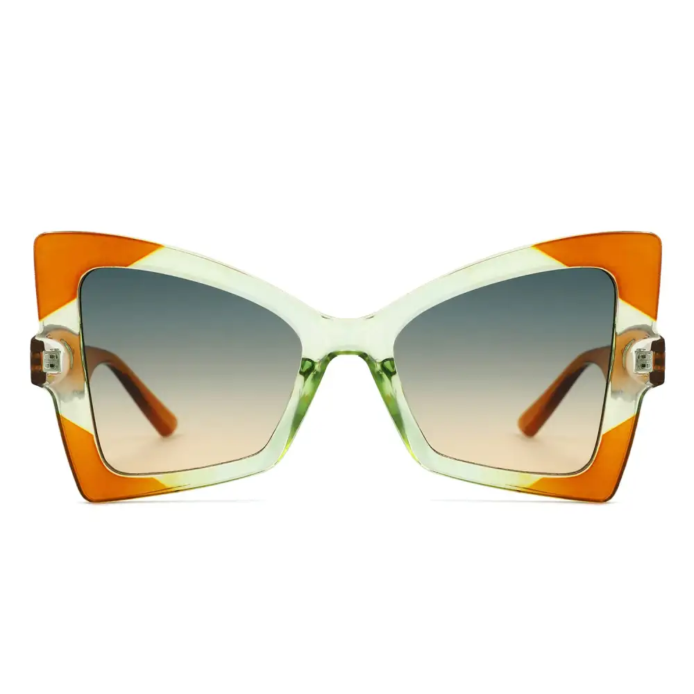 Geometric Cat-Eye Vintage Sunglasses