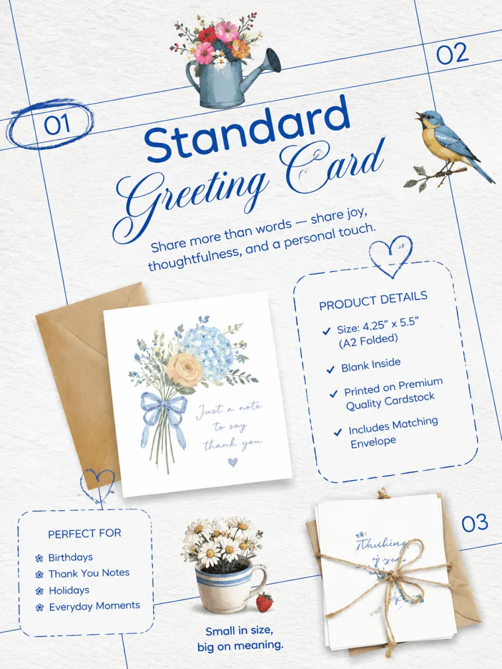 Standard Greeting Card | All‑Occasion Paper Greeting Card