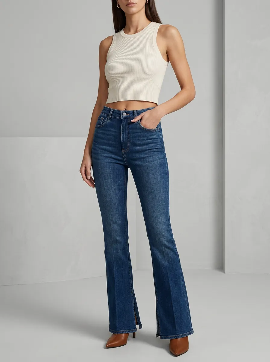 Heritage High-Waist Women's High-Waist Stretch Flare Jeans