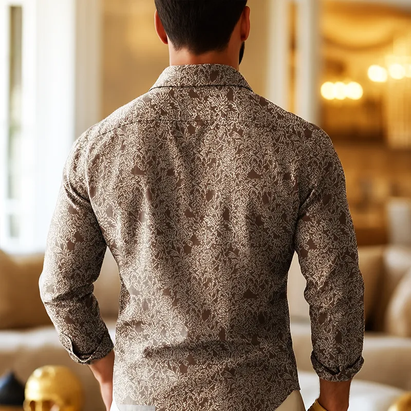 Easy Collar Printed Shirt