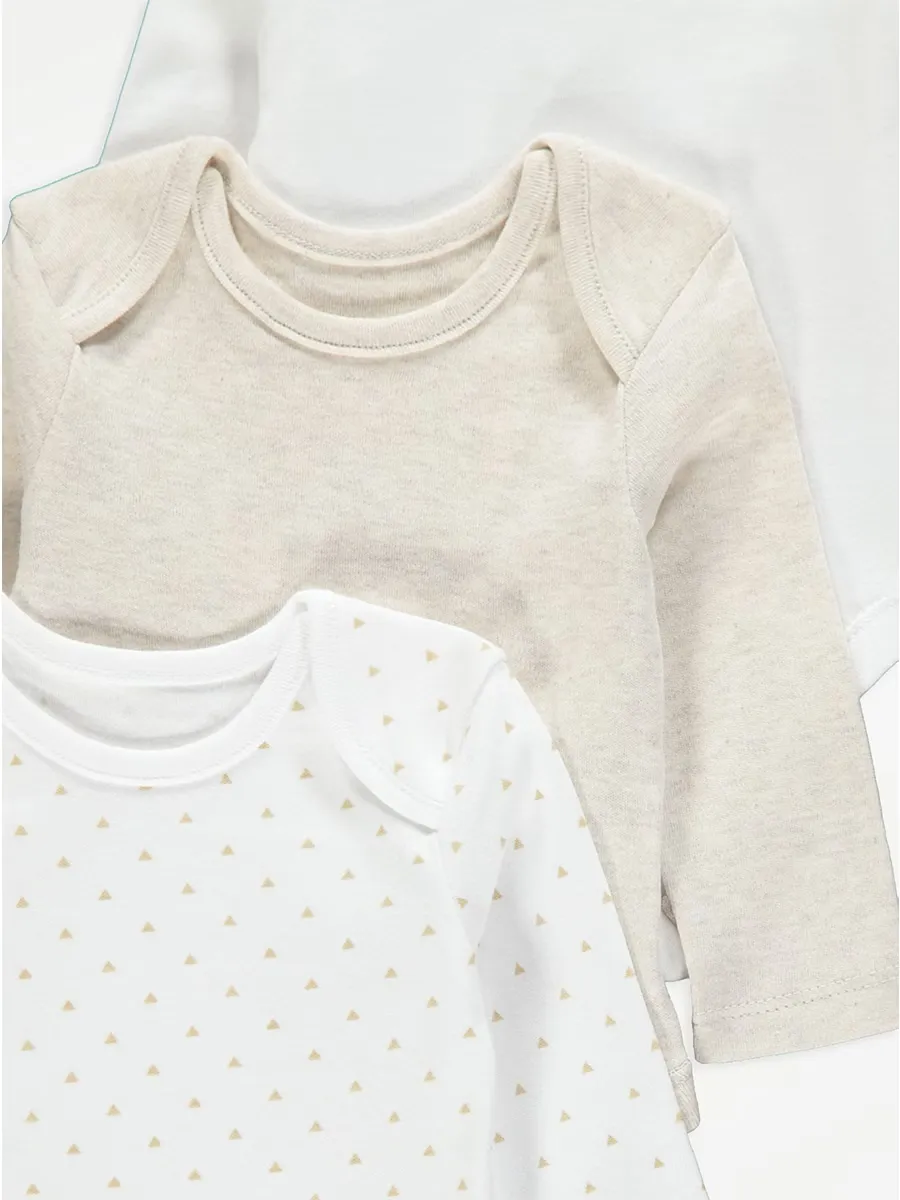 Neutral Long Sleeve Bodysuits 3 Pack
