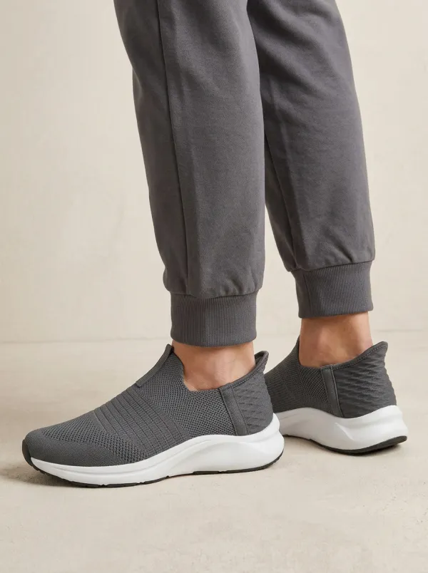 Unisex Casual Knit Slip-On Walking Sneakers