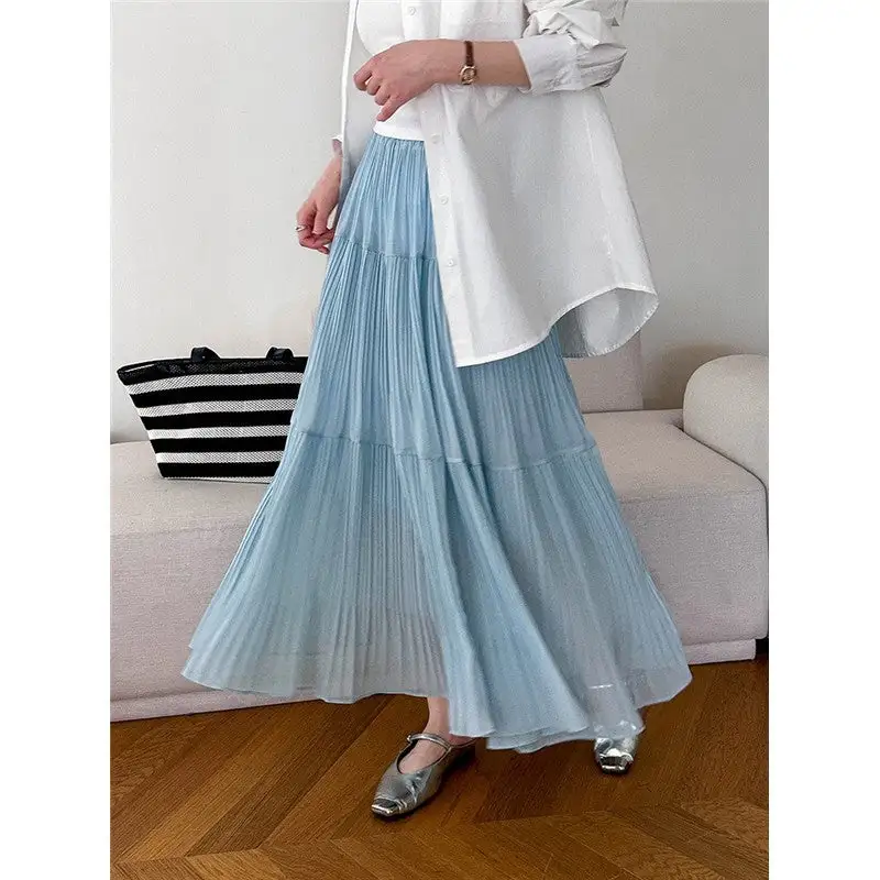 Pleated Midi Skirt