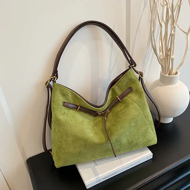 Suede Hobo Bag